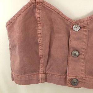 COPY - Cropped denim tank